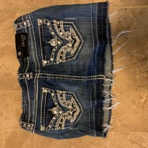 Bejeweled mini skirt